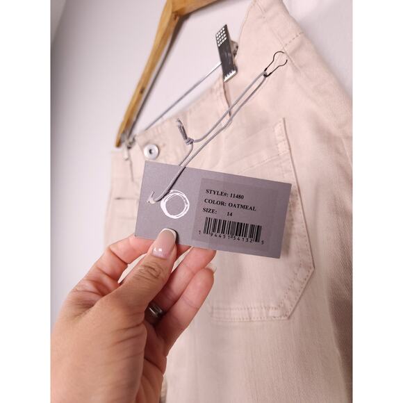 Habitat Clothes to Live In Oatmeal Wide Leg Pants – Size 14, NWT - Picture 9 of 15